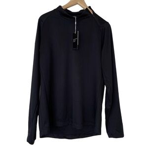 LEVELWEAR BLACK EVE ATHLETIC ACTIVE SPORT TOP/JACKET WITH SHOULDER ZIPPER, XL